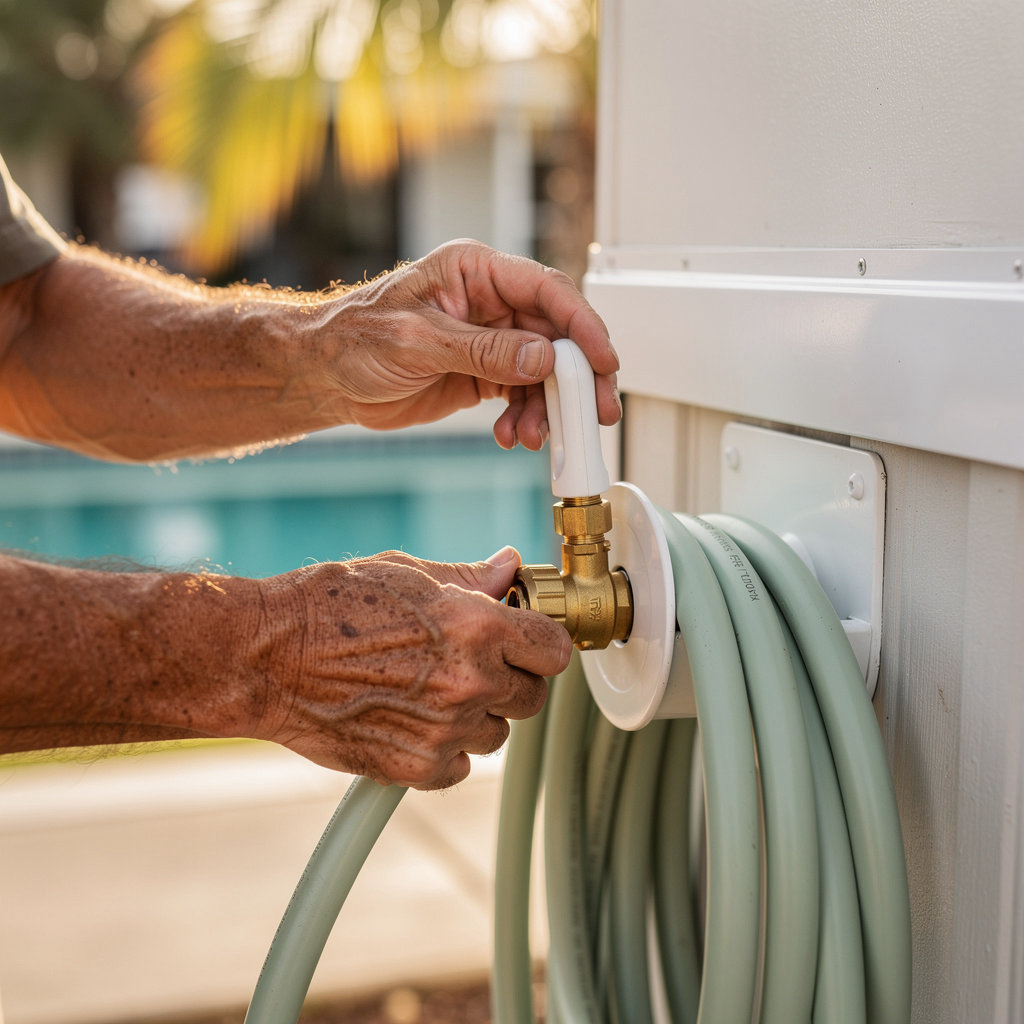 Coronado Palms Mobile Home & RV Park residents enjoying community amenities in a peaceful, well-maintained 55+ environment